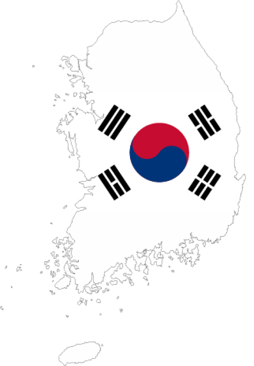 map Korean